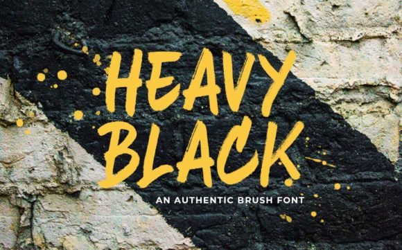 Heavy Black Font - Featured Image
