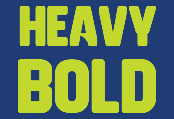 Heavy Bold Font - Featured Image