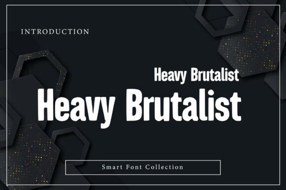 Heavy Brutalist Font - Featured Image