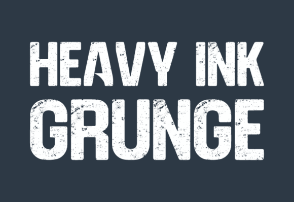 Heavy Ink Grunge Font - Featured Image