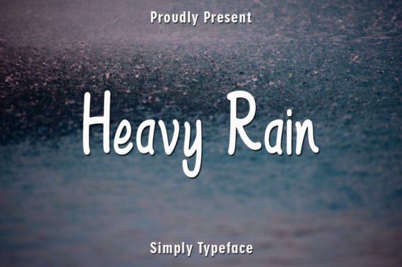 Heavy Rain Font - Featured Image