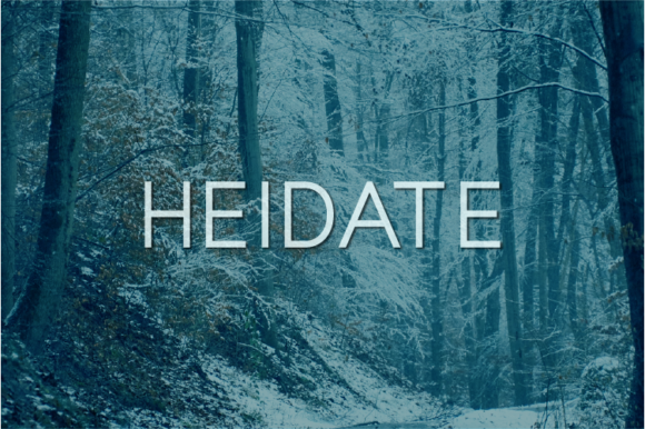 Heidate Font - Featured Image