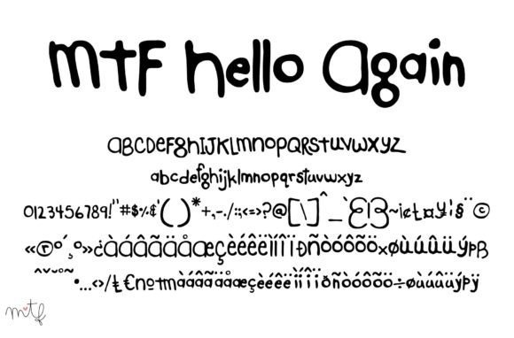 Hello Again Font - Featured Image
