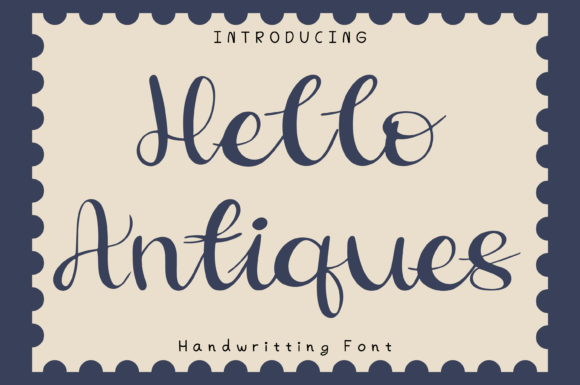Hello Antiques Font - Featured Image