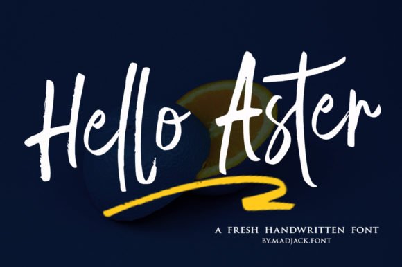 Hello Aster Font - Featured Image