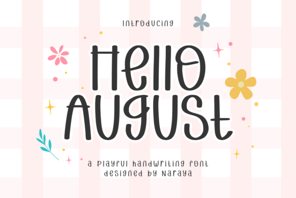Hello August Font - Featured Image