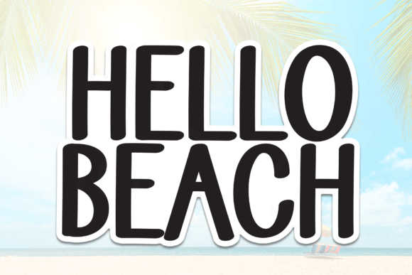 Hello Beach Font - Featured Image