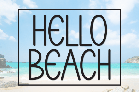 Hello Beach Font - Featured Image