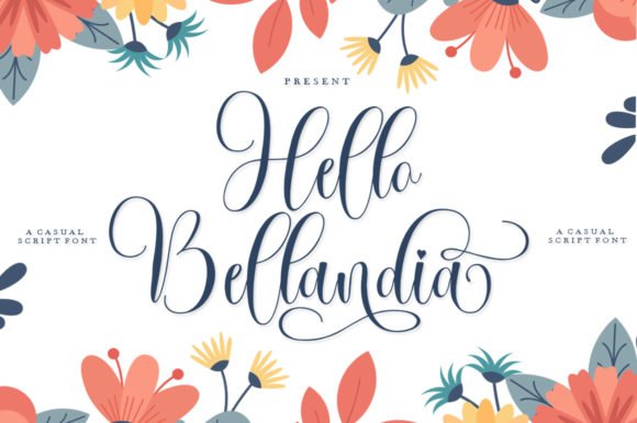 Hello Bellandia Font - Featured Image