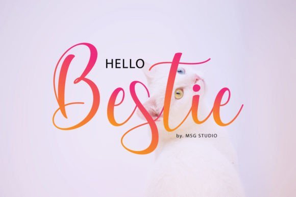 Hello Bestie Font - Featured Image