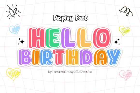 Hello Birthday Font - Featured Image
