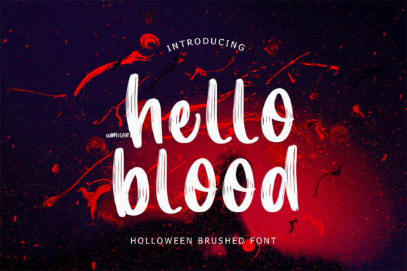 Hello Blood Font - Featured Image