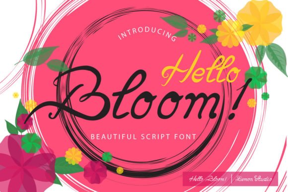 Hello Bloom Font - Featured Image