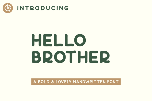 Hello Brother Font - Featured Image