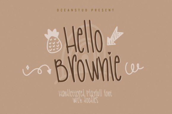 Hello Brownie Font - Featured Image