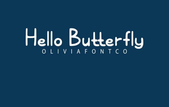 Hello Butterfly Font - Featured Image