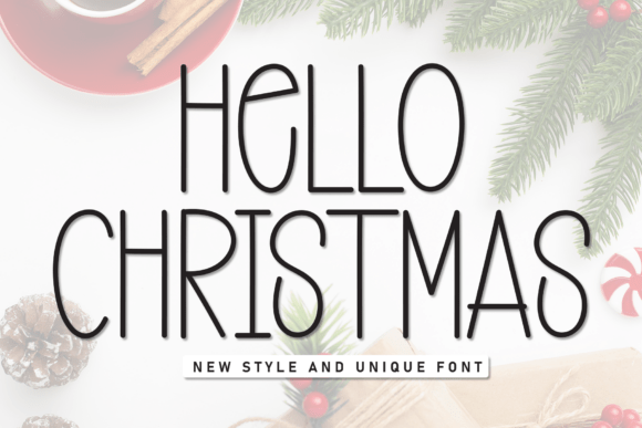 Hello Christmas Font - Featured Image