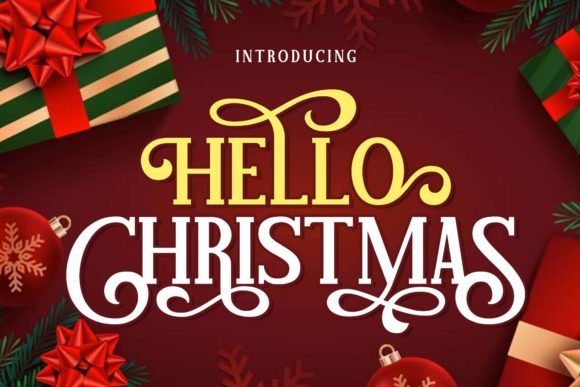 Hello Christmas Font - Featured Image