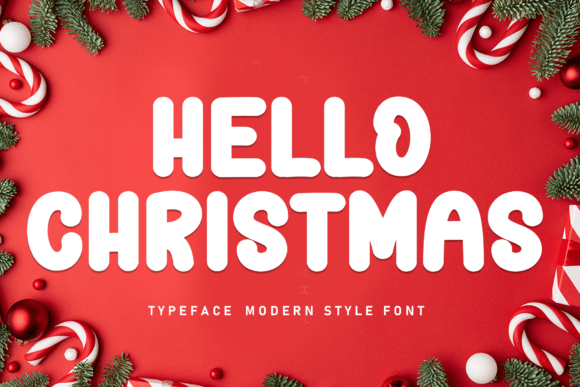 Hello Christmas Font - Featured Image