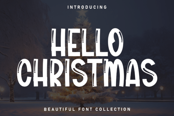 Hello Christmas Font - Featured Image
