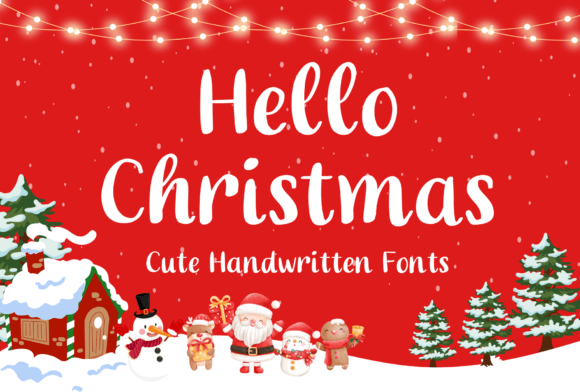 Hello Christmas Font - Featured Image