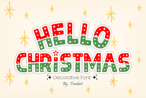 Hello Christmas Font - Featured Image