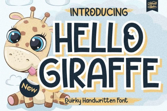 Hello Giraffe Font - Featured Image