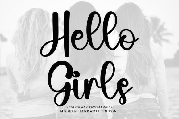 Hello Girls Font - Featured Image