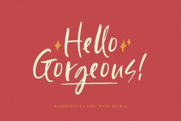Hello Gorgeous Font - Featured Image