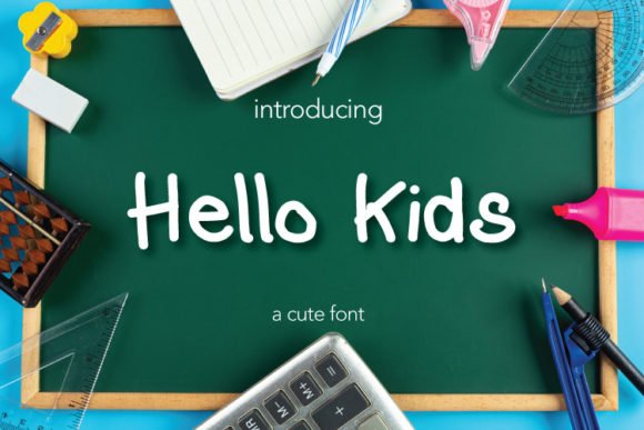 Hello Kids Font - Featured Image