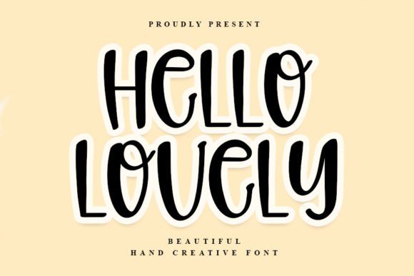 Hello Lovely Font - Featured Image