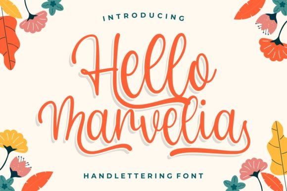 Hello Marvelia Font - Featured Image