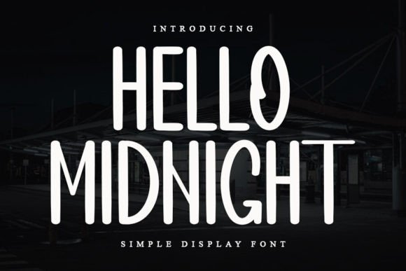 Hello Midnight Font - Featured Image