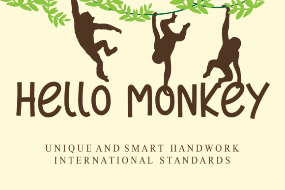 Hello Monkey Font - Featured Image