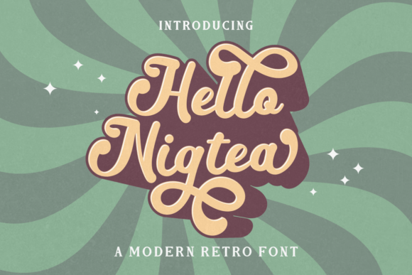 Hello Nigtea Font - Featured Image