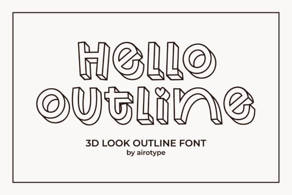 Hello Outline Font - Featured Image