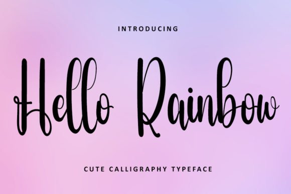 Hello Rainbow Font - Featured Image