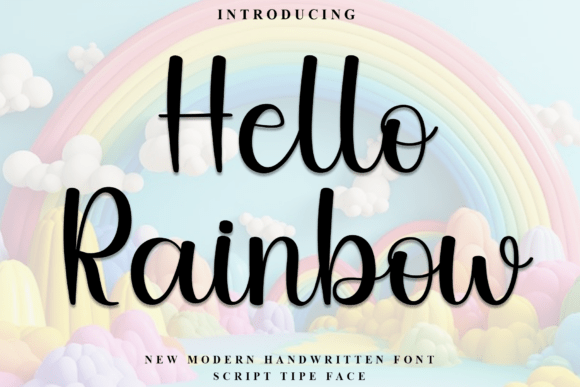 Hello Rainbow Font - Featured Image