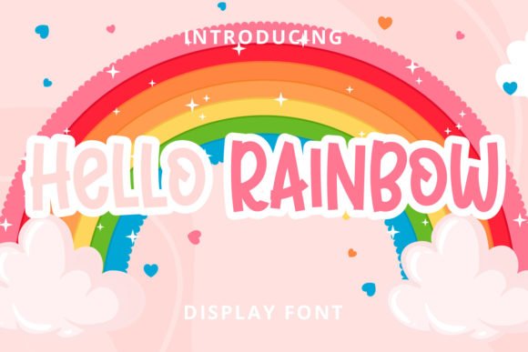 Hello Rainbow Font - Featured Image