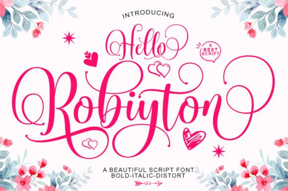 Hello Robiyton Font - Featured Image