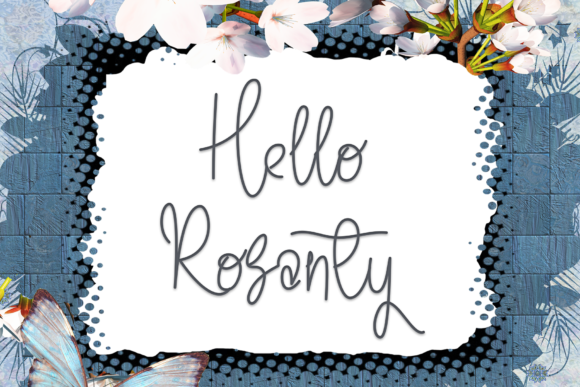 Hello Rosanty Font - Featured Image