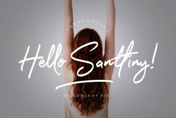 Hello Santtiny Font - Featured Image
