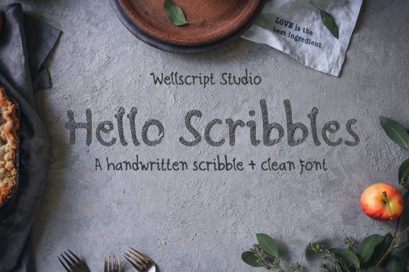 Hello Scribbles Font - Featured Image