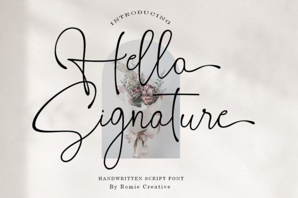 Hello Signature Font - Featured Image
