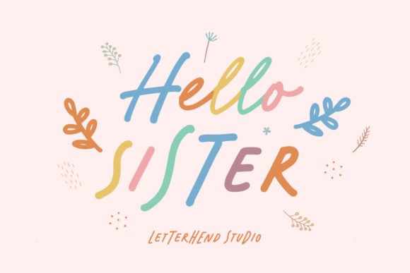 Hello Sister Font - Featured Image