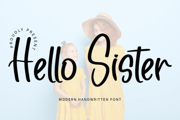 Hello Sister Font - Featured Image