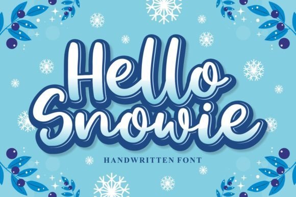 Hello Snowie Font - Featured Image