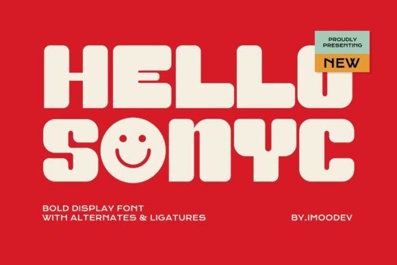 Hello Sonyc Font - Featured Image