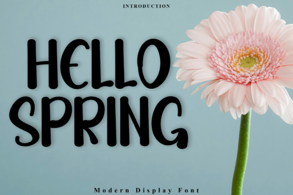 Hello Spring Font - Featured Image