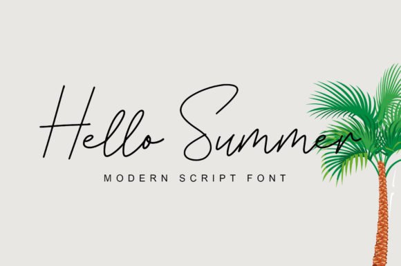 Hello Summer Font - Featured Image